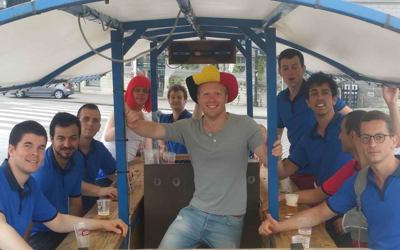 Begeleide bierfietstour aan het Koninklijk Paleis van Brussel